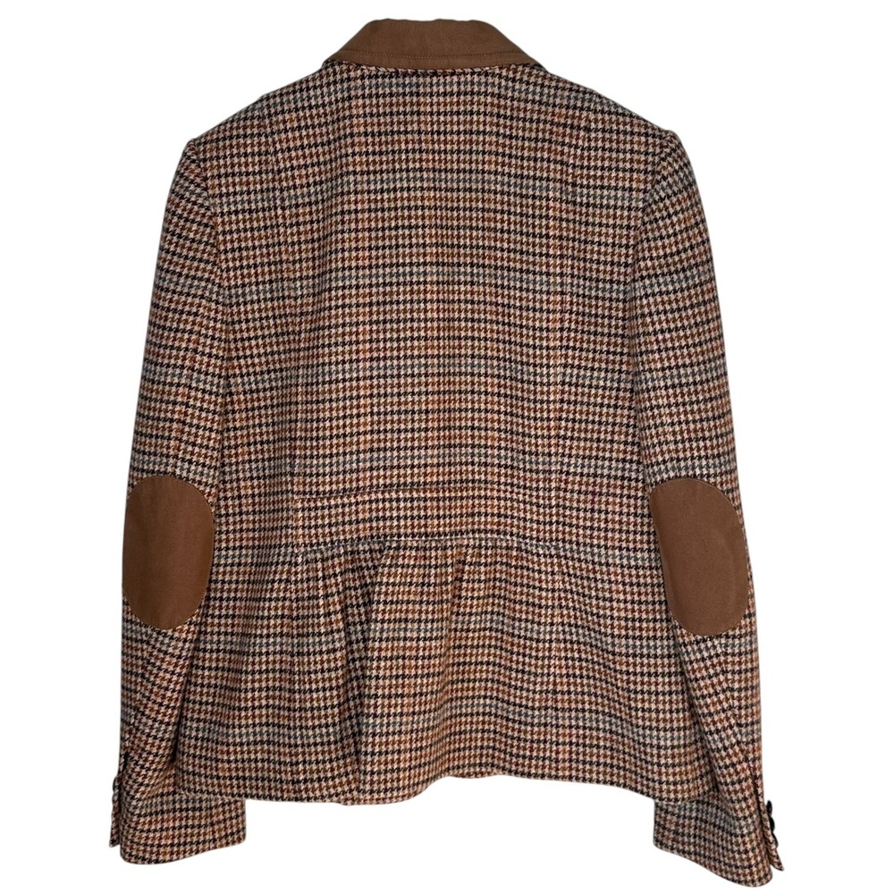 Talbots Wool Blend‎ Houndstooth Blazer Sz 10 Heritage Equestrian Preppy Office - Picture 5 of 13